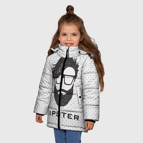 Зимняя куртка для девочки Hipster / 3D-Черный – фото 3