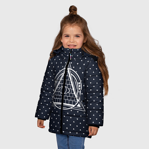 Зимняя куртка для девочки Illuminati / 3D-Черный – фото 3