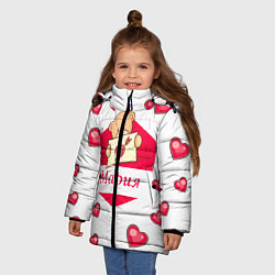 Куртка зимняя для девочки Мария, цвет: 3D-красный — фото 2