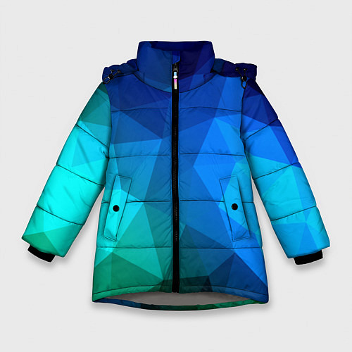 Зимняя куртка для девочки Fight Polygon / 3D-Светло-серый – фото 1
