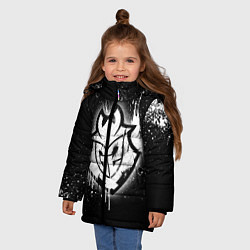 Куртка зимняя для девочки Gamers 2: Black collection, цвет: 3D-светло-серый — фото 2