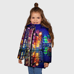 Куртка зимняя для девочки Амстердама - Нидерланды, цвет: 3D-черный — фото 2