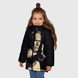 Куртка зимняя для девочки Гран Торино, цвет: 3D-черный — фото 2