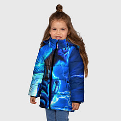 Куртка зимняя для девочки Razor Ligthning, цвет: 3D-черный — фото 2
