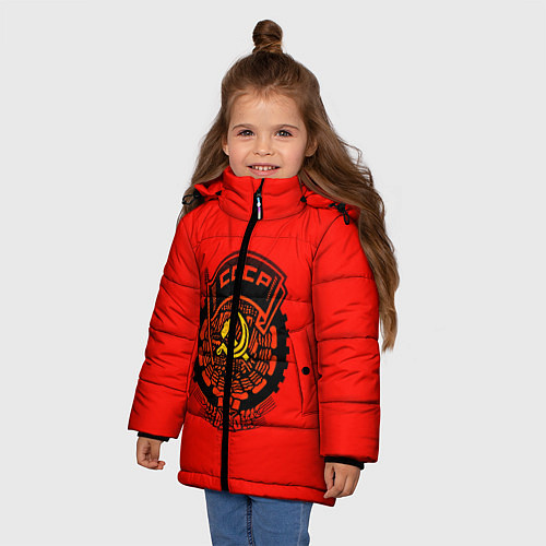 Зимняя куртка для девочки СССР / 3D-Черный – фото 3