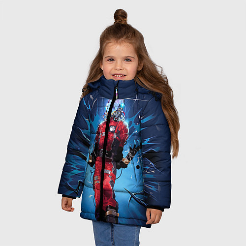 Зимняя куртка для девочки Prey 4 / 3D-Черный – фото 3