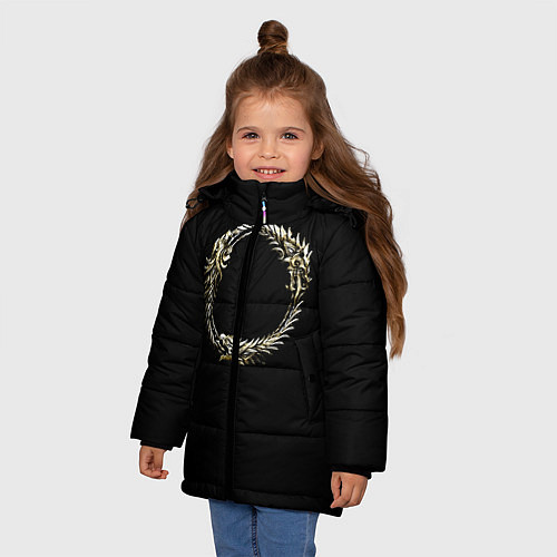 Зимняя куртка для девочки TES 8 / 3D-Черный – фото 3