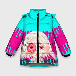 Куртка зимняя для девочки Tokyo Ghoul, цвет: 3D-светло-серый