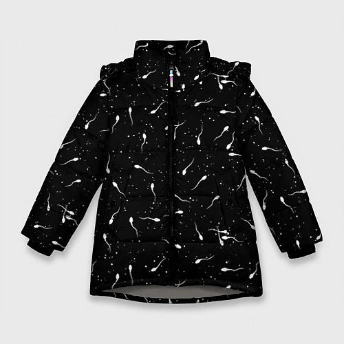 Зимняя куртка для девочки Новая жизнь / 3D-Светло-серый – фото 1