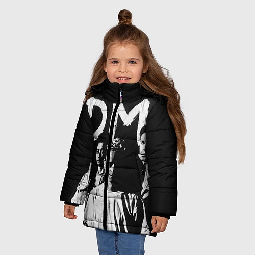 Зимняя куртка для девочки Depeche mode: black / 3D-Черный – фото 3