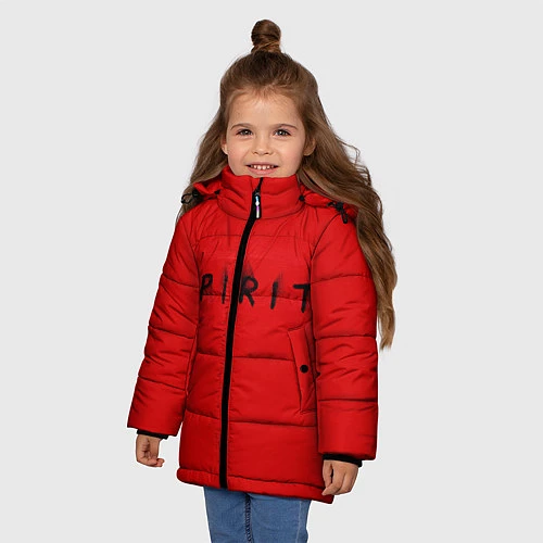 Зимняя куртка для девочки DM: Red Spirit / 3D-Черный – фото 3