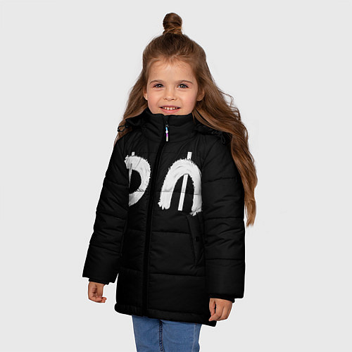 Зимняя куртка для девочки DM Rock / 3D-Черный – фото 3