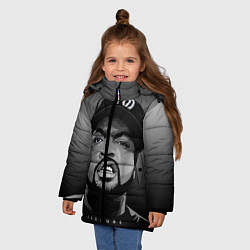 Куртка зимняя для девочки Ice Cube: Gangsta, цвет: 3D-светло-серый — фото 2
