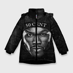 Куртка зимняя для девочки 50 cent: black style, цвет: 3D-черный