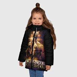Куртка зимняя для девочки Mayweather vs McGregor, цвет: 3D-черный — фото 2