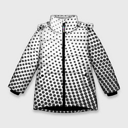 Куртка зимняя для девочки Doted, цвет: 3D-черный