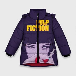 Куртка зимняя для девочки Pulp Fiction: Dope Heart, цвет: 3D-красный