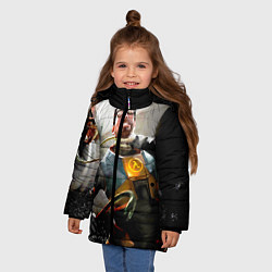 Куртка зимняя для девочки Freeman, цвет: 3D-черный — фото 2