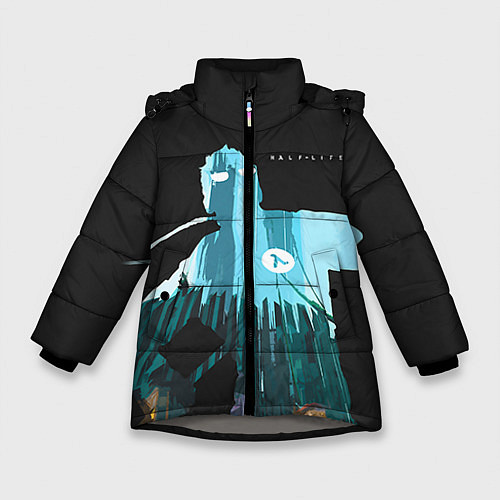 Зимняя куртка для девочки Half-Life City / 3D-Светло-серый – фото 1