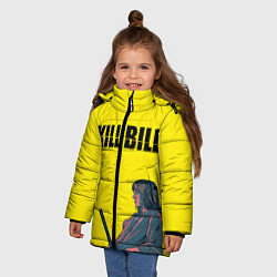 Куртка зимняя для девочки Kill Bill, цвет: 3D-черный — фото 2