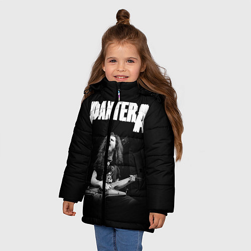 Зимняя куртка для девочки Pantera / 3D-Черный – фото 3