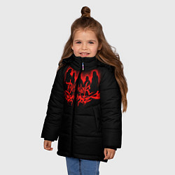 Куртка зимняя для девочки Dethklok, цвет: 3D-красный — фото 2