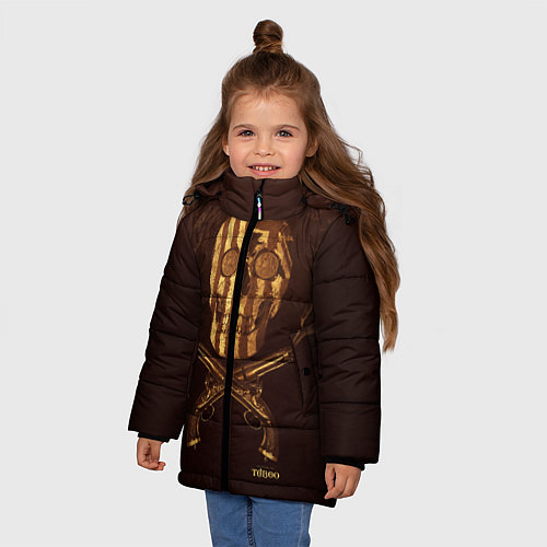 Зимняя куртка для девочки Taboo Duel / 3D-Черный – фото 3