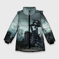 Куртка зимняя для девочки STALKER: Pripyat, цвет: 3D-светло-серый