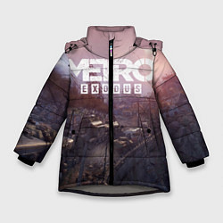 Куртка зимняя для девочки Metro Exodus, цвет: 3D-светло-серый