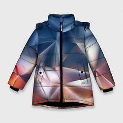 Куртка зимняя для девочки Abstract, цвет: 3D-черный