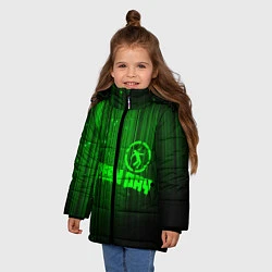Куртка зимняя для девочки Green Day лучи, цвет: 3D-черный — фото 2