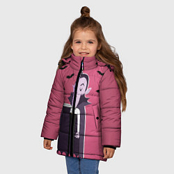 Куртка зимняя для девочки Дракула, цвет: 3D-черный — фото 2