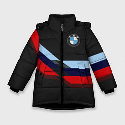 Куртка зимняя для девочки Бмв Bmw Black, цвет: 3D-черный