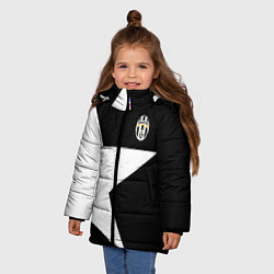 Куртка зимняя для девочки FC Juventus: Star, цвет: 3D-черный — фото 2