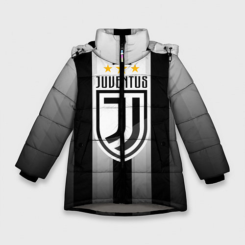Зимняя куртка для девочки Juventus FC: New logo / 3D-Светло-серый – фото 1