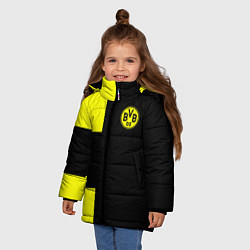 Куртка зимняя для девочки BVB FC: Black style, цвет: 3D-черный — фото 2