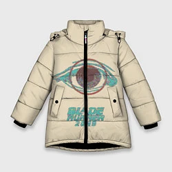 Куртка зимняя для девочки Blade Runner 2049: Eyes, цвет: 3D-черный
