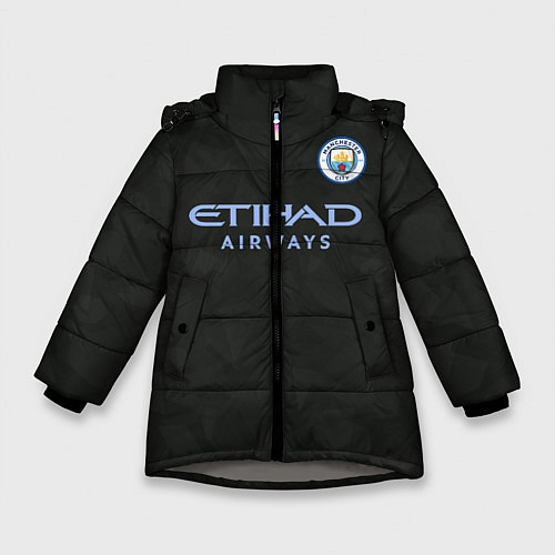 Зимняя куртка для девочки Man City FC: Black 17/18 / 3D-Светло-серый – фото 1