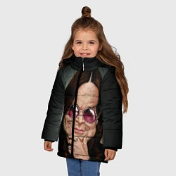 Куртка зимняя для девочки Оззи Осборн, цвет: 3D-черный — фото 2