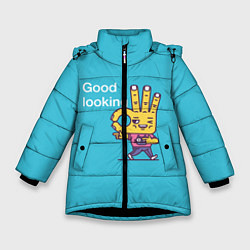Куртка зимняя для девочки Good Looking, цвет: 3D-черный