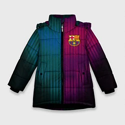 Зимняя куртка для девочки Barcelona FC: Abstract 2018
