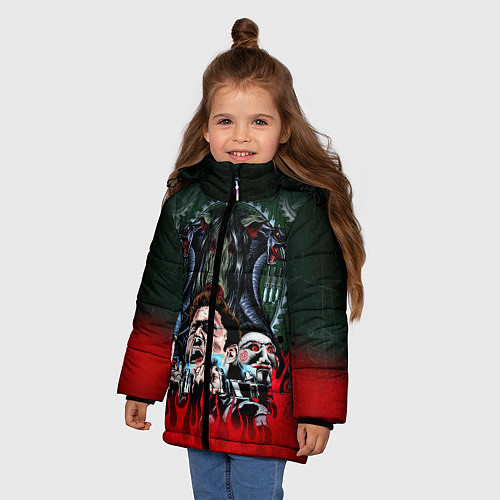 Зимняя куртка для девочки Jigsaw: The Fear / 3D-Черный – фото 3