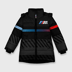 Куртка зимняя для девочки BMW: Brand Lines, цвет: 3D-черный