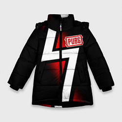 Куртка зимняя для девочки PUBG: Flash Killer, цвет: 3D-черный