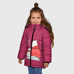 Куртка зимняя для девочки Keep warm, цвет: 3D-светло-серый — фото 2