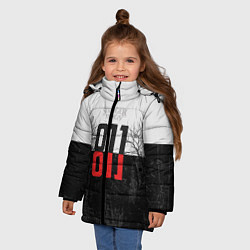 Куртка зимняя для девочки Stranger Things 011, цвет: 3D-черный — фото 2