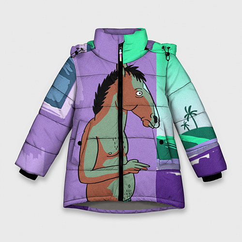 Зимняя куртка для девочки BoJack / 3D-Светло-серый – фото 1