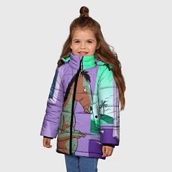 Куртка зимняя для девочки BoJack, цвет: 3D-светло-серый — фото 2