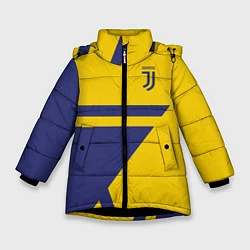 Куртка зимняя для девочки FC Juventus: Star, цвет: 3D-черный