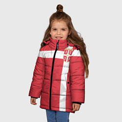 Куртка зимняя для девочки Сборная Сербии, цвет: 3D-светло-серый — фото 2